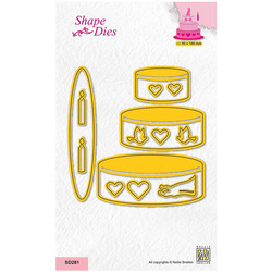 Wykrojnik - Nellie`s - SD281 Weddingcake tort weselny